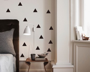 Triangle Pattern Wall Decal Baby Nursery Modern Vinyl Sticker